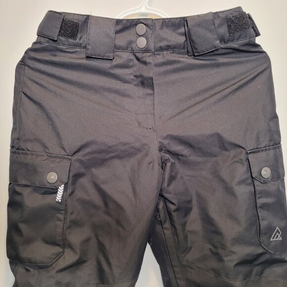 Black Ripzone Kids Ski Pants - Size M (10) - Picture 2 of 9